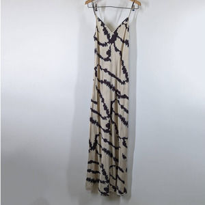 All Saints Cream and Black Maxi Dress